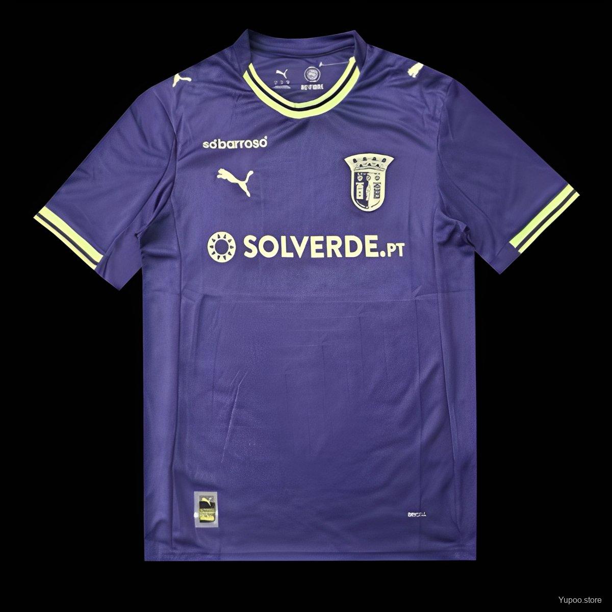 Camiseta de fútbol SC Braga 2025/26 TERCERA MANGA CORTA VERSION FAN